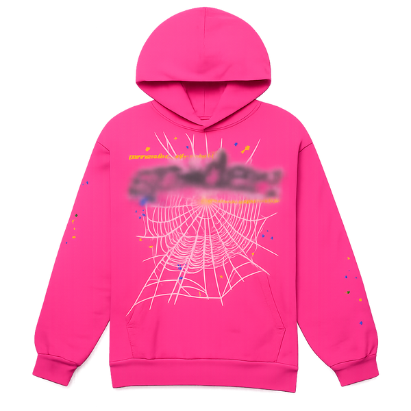 V2 Pink Web Hoodie