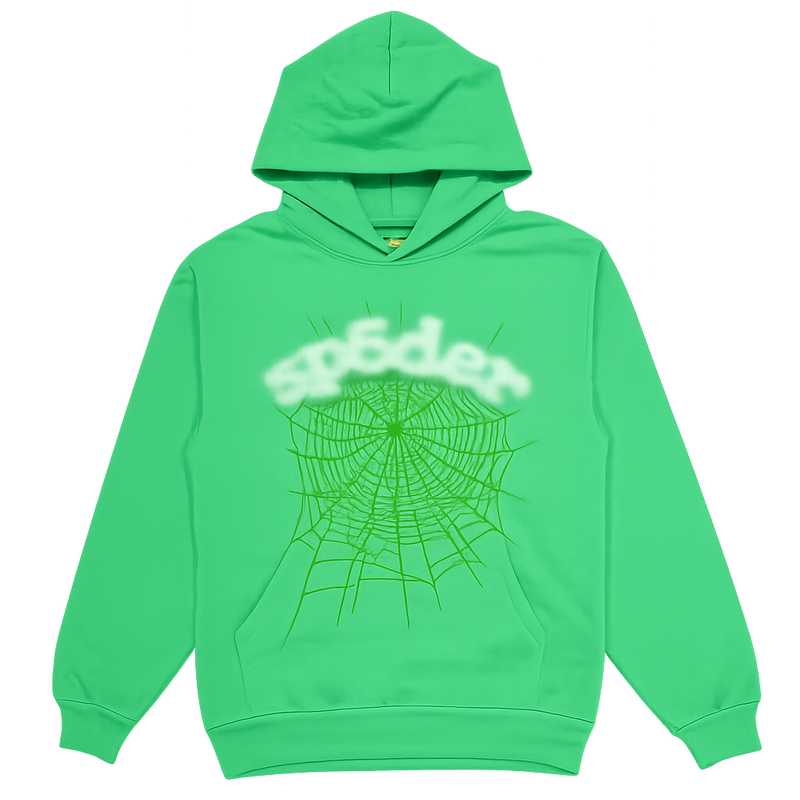 Green Web Hoodie