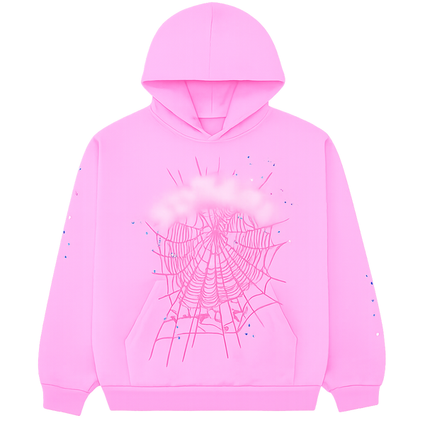 Pink Web Hoodie