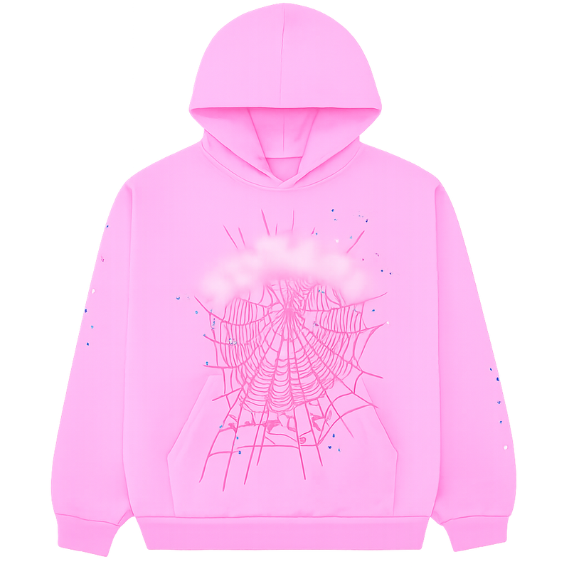Pink Web Hoodie