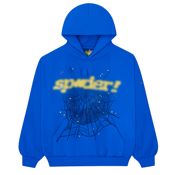 Blue Web Hoodie